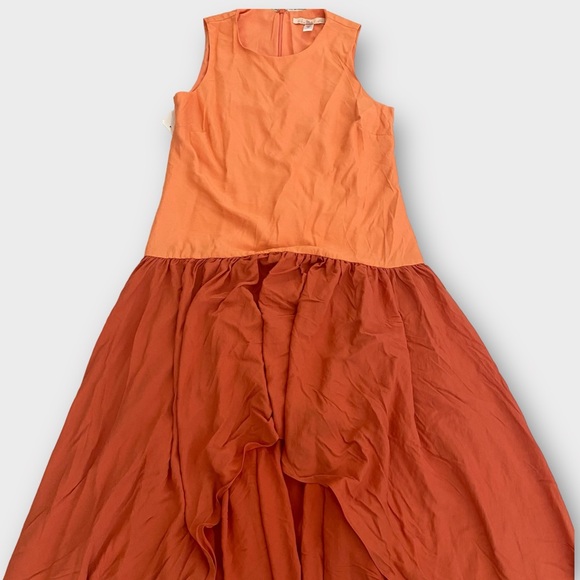 Hutch Anthropologie Women’s Lix Dress XS Colorblock Feminine High Low Hem NWT - Picture 4 of 10